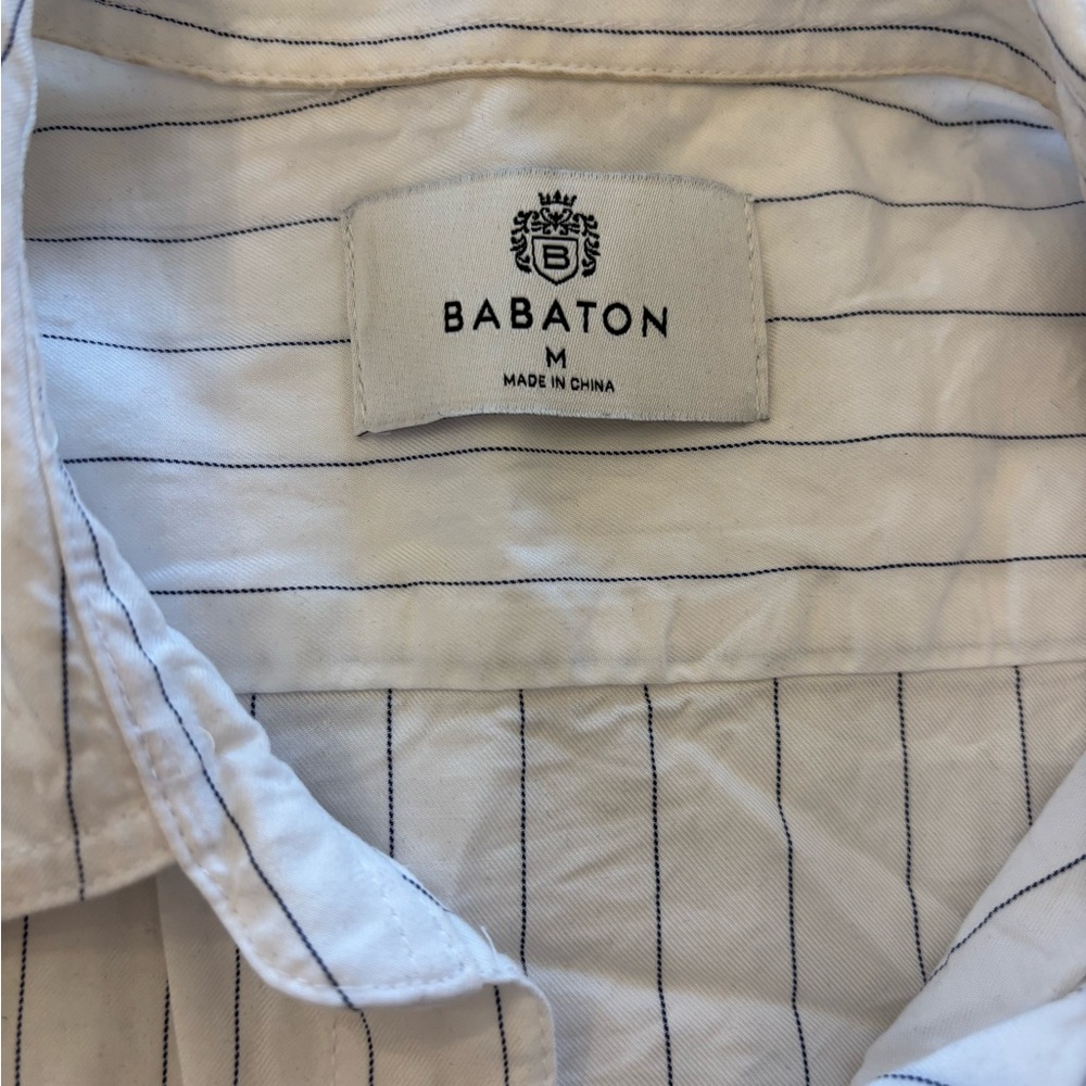 Babaton Cream and Black Striped Shirt - Picture 2 of 6